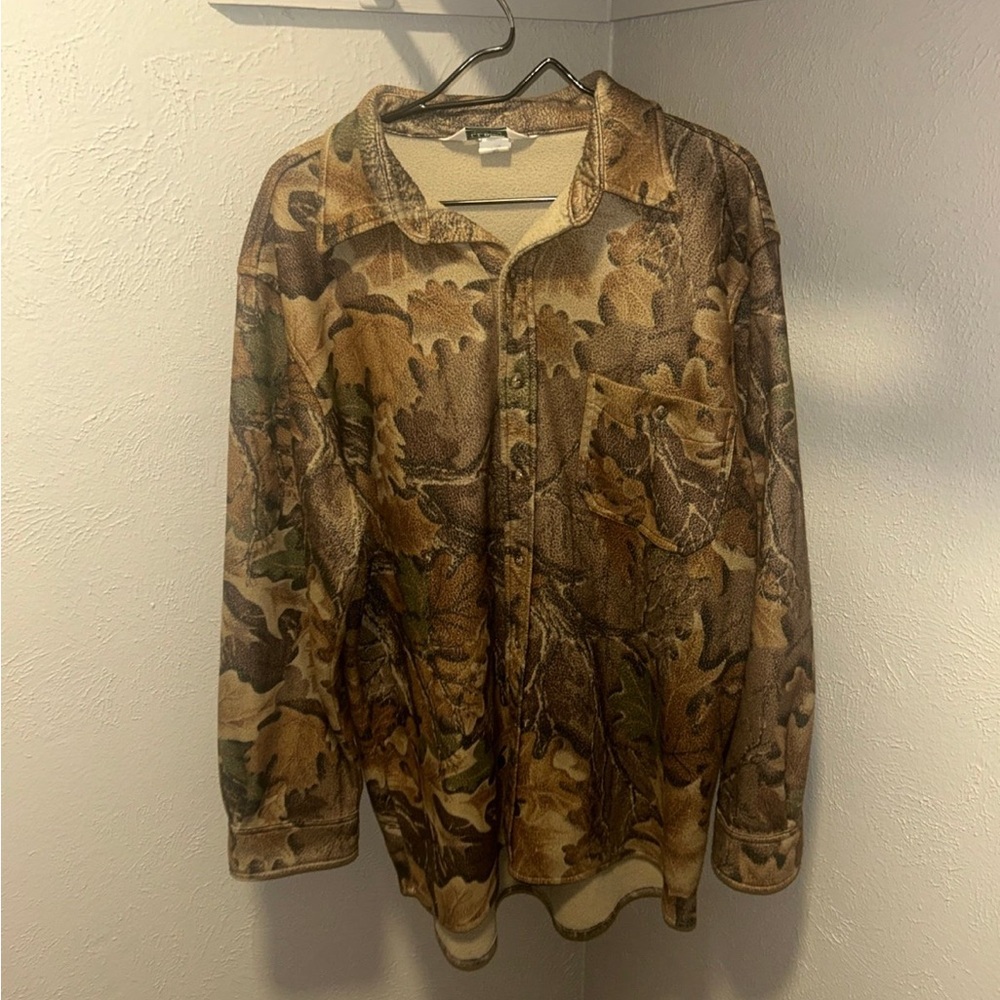 Vintage L.L. Bean Camo Jacket/Shirt Size Large